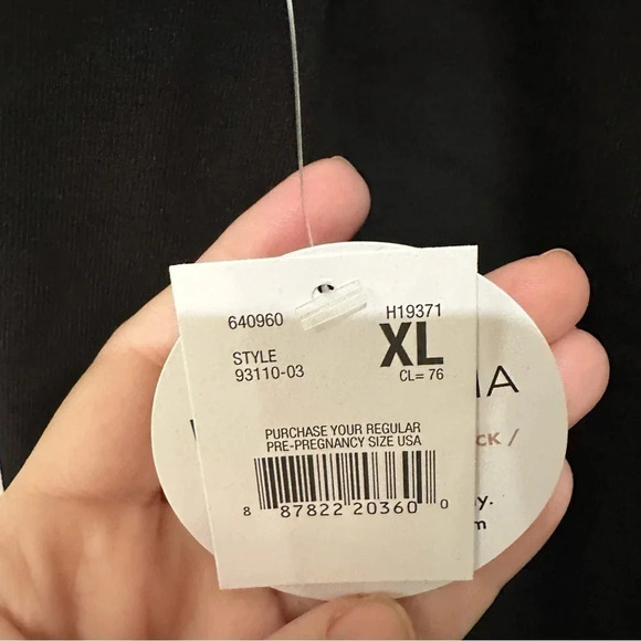 Motherhood Maternity Black Prima Postpartum Cropped Leggings NWT - Picture 6 of 11